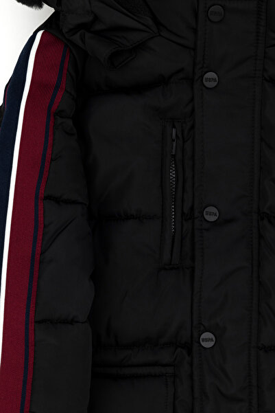 U.S. Polo Assn. Μαύρο παλτό αγοριού 50271503 -VR046