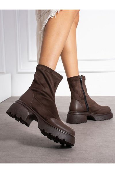 Alemdar Shoes Γυναικείες μπότες VALETTA Καφέ Ορθοπεδική Σόλα