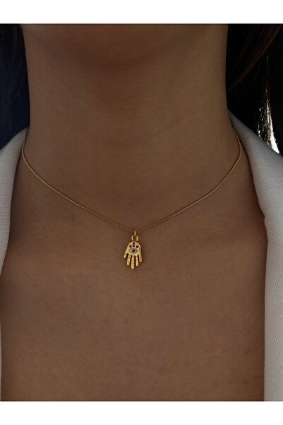 h&b design jewel Çelik Fatma Eli Choker