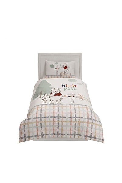 Disney Collection Winnie The Pooh Kinderbettwäsche Set 100x135 - Kopfkissenbezug 40x60, Baumwolle