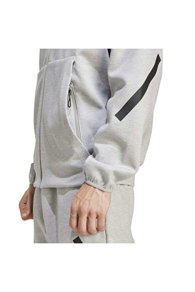 adidas Z.n.e. Erkek Gri Kapüşonlu Hoodie