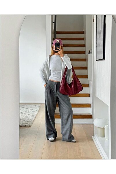 Çantacımstore Kadın Retro Large Bttg Omuz Çantası Bordo