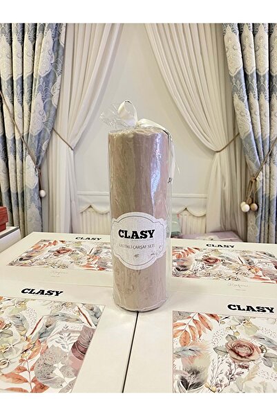 Clasy طقم ملاءات مطاطية مزدوجة من مينيل