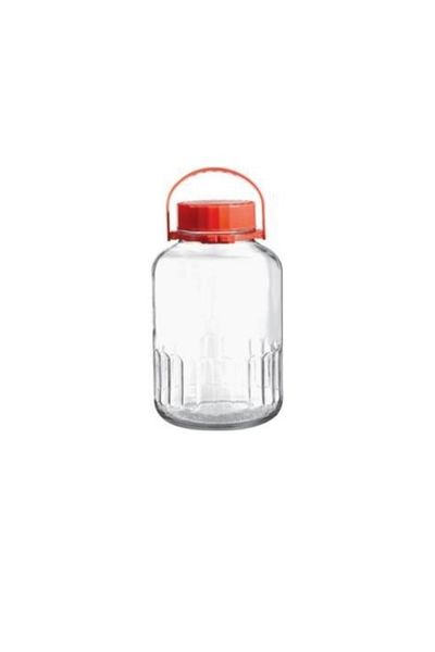 Paşabahçe 80009 Harvest Red Jar with Lid 8 Lt