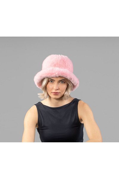 derikem 3 Pieces Stylish Plush Bucket - Fisherman Bucket Winter Hat Set of 3