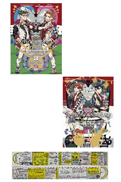 Alfa Yayınları Twisted Wonderland 3-4. Ciltler Manga Seti + Mat. Öğreten Cetvel