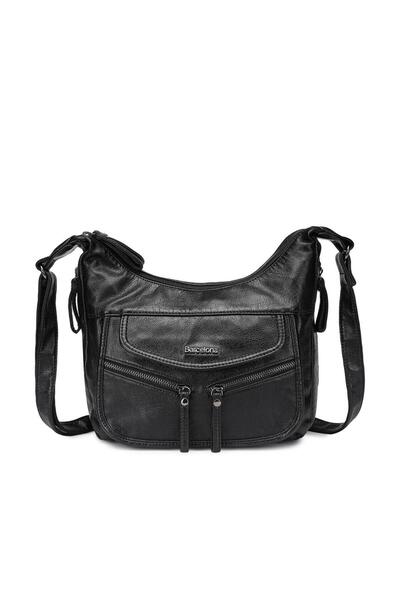 BARCELONA 21K Yıkama Deri Askılı Postacı Kadın Çantası 21-K Barcelona 1892