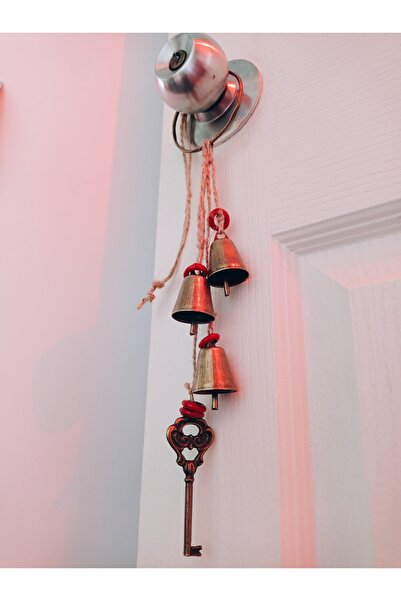 PİRAMİGO Kelt Kapı Koruma Çanları Bronz Metal Çan Dilek Anahtarı Witchbell
