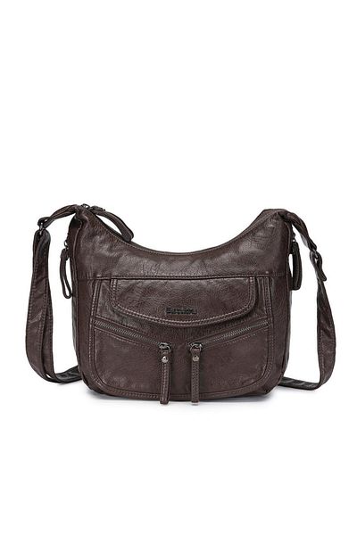 BARCELONA 21K Barcelona 1892 - Geanta de dama din piele spalata 21-K Model Messenger cu curea