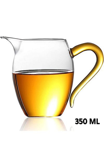 MIBRU Coffee and tea glass server jug 350ml orange