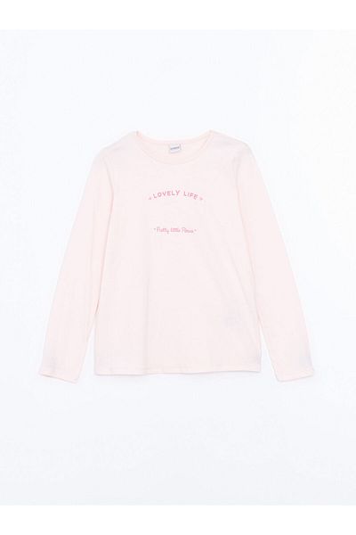 LC Waikiki Κοριτσίστικο T-Shirt με λαιμόκοψη