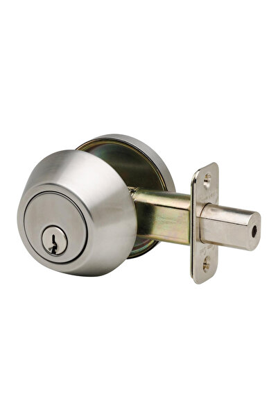 Choice1 Silver per Door Lk Cylinder Deadbolt Chrome Metal Dead Home Door Gate...