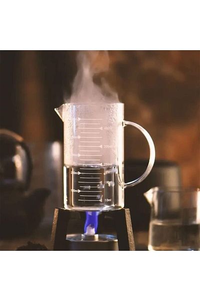 MIBRU Coffee and tea glass server jug with scale 500ml