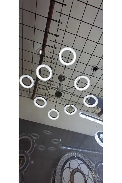 Avize 8'Lİ LOŞ IŞIK 3RENK LED AVİZE