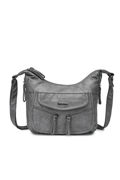 BARCELONA 21K Yıkama Deri Askılı Postacı Kadın Çantası 21-K Barcelona 1892