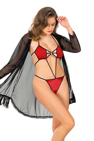 Sistina Red Fancy Σετ 2' - 1358 - Μέγεθος S/M GLSTD