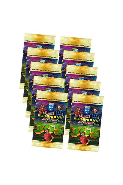 Panini FIFA 365 Adrenalyn XL 2025 - 10 عبوات من بطاقات الألعاب الداعمة (60)