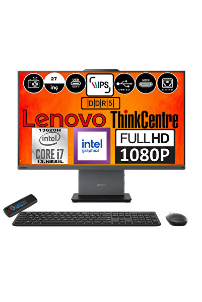 LENOVO Thinkcentre Neo 27 50A Gen5 I7 13620H 32GB 2tb SSD W11HOME 27" Fhd 12S...
