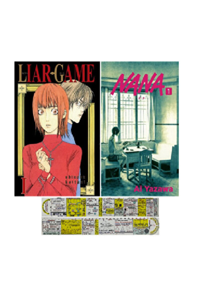 Marmara Çizgi Yayınları Liar Game 1. Cilt + Nana 1. Cilt Manga Seti + Mat. Öğ...