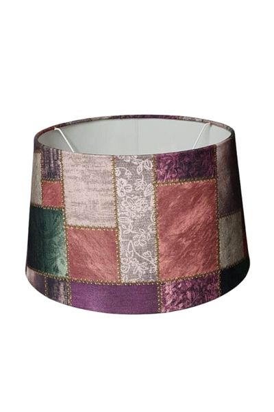 TEKAY AYDINLATMA Floor Lamp Cap Bottom 40 Diameter Top 33 Diameter Color Patterned Fabric Finish Floor Lamp Head