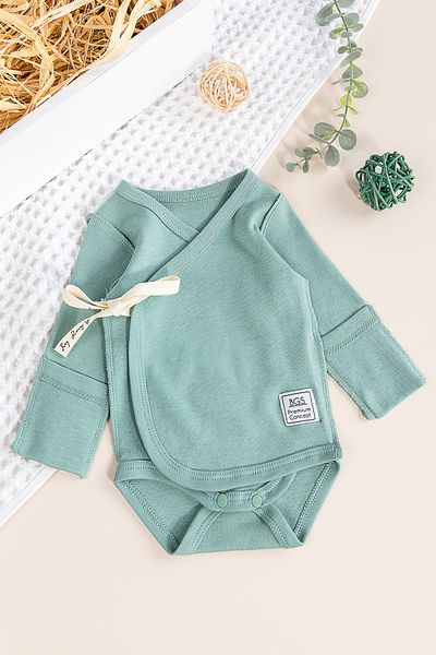 Babymod Reverse Stitched Newborn Double Breasted Snap Fastener Bodysuit