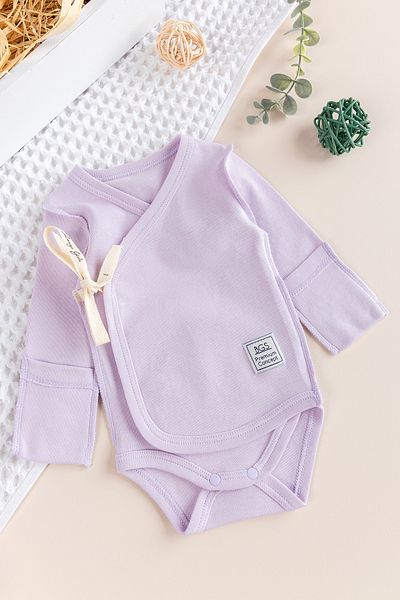 Babymod Reverse Stitched Newborn Double Breasted Snap Fastener Bodysuit