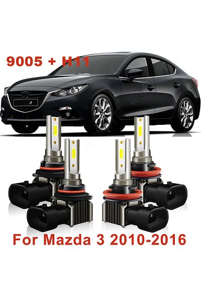 Choice 9005 High H11 Low 6000k White 4x9005 Car Led Headlight Bliub Ultra Bright High Low Beam Bright Repla
