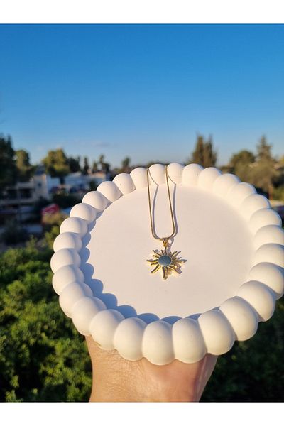 LİLİA Sun Steel Necklace