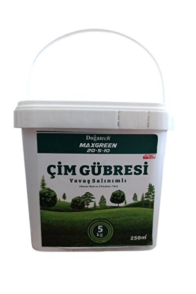 Doğatech Gübre Doğatech Maxgreen 20-5-10 Granül Yavaş Salınım Çim Gübresi 5 Kg
