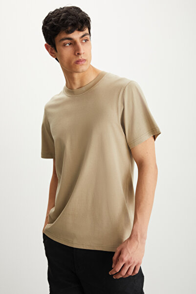 GRIMELANGE Ανδρικό μπλουζάκι Michel Mink Slim Fit - 100% οργανικό βαμβάκι, ραφές στο πλάι