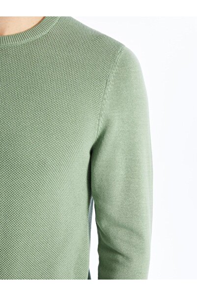 LC Waikiki Ανδρικό πλεκτό πουλόβερ LCWAIKIKI Classic Crew με μακρύ μανίκι (W4)