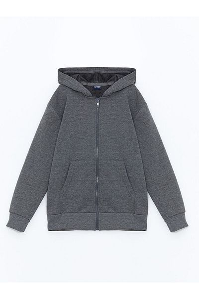 LC Waikiki Φούτερ με φερμουάρ για αγόρια με κουκούλα LCW Kids