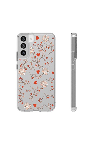 izzytech حافظة هاتف شفافة لهاتف سامسونج S20 بلس حافظة هاتف متينة بنمط الزهرة ...