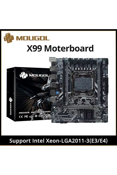Choice لوحة أم MOUGOL الجديدة للألعاب X99 USB3.0 تدعم ذاكرة M.2 NVME SSD ثنائية القناة DDR4 ECC LGA20...