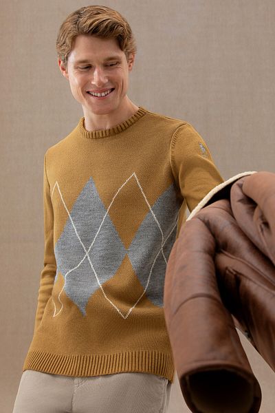 U.S. Polo Assn. Men's Light Khaki Sweater 50272105 -Vr183
