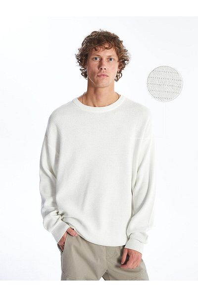 LC Waikiki LCW Casual Crew Neck Long Sleeve Men's Knitwear Sweater