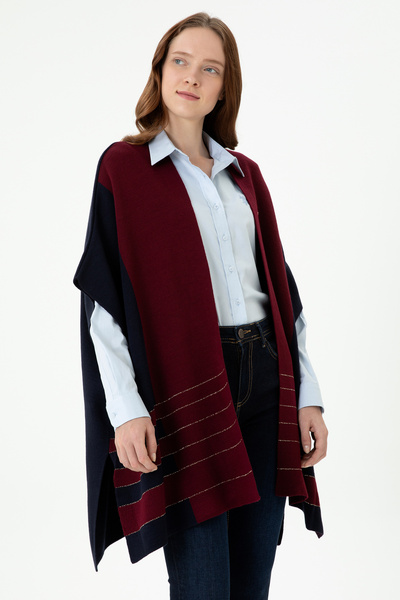 U.S. Polo Assn. Kadın Lacivert Triko Panço 50272074-VR033