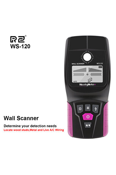 Choice WS120 RZ Wall Scanner Multifunction Wall Detector Live Wires Cable PVC Water Pipe Metal Finder Scann