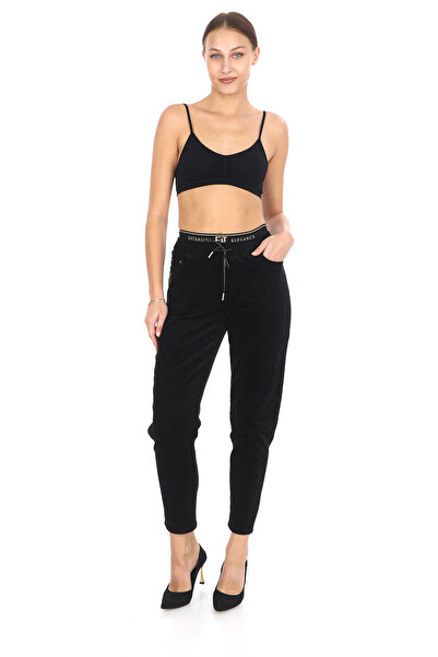 Estensivo Kalın Fitilli Kışlık Beli Lastikli Kadife Pantolon