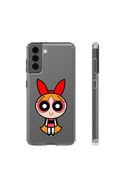 izzytech حافظة هاتف شفافة لهاتف سامسونج S22 حافظة هاتف متينة بنمط فتيات القوة