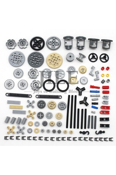 Choice 116 Pcs Color Random 116pcs Moc Bulk Technical Parts Pin Liftarm Bricks Set Axle Connector Gear 40 T