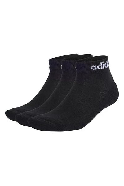 adidas Șosete liniare pentru glezne Șosete căptușite - 3 perechi de șosete negre Ic1303