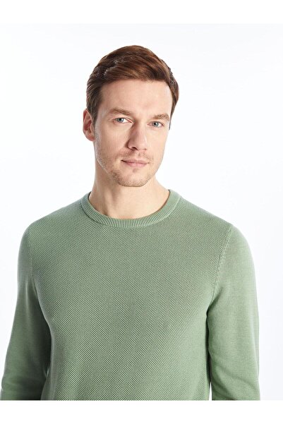 LC Waikiki LCWAIKIKI Pulover clasic pentru bărbați, cu mânecă lungă, cu guler rotund (W4)