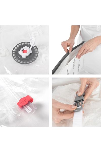 COMPACTOR Semi Rigid Zipper Closure Vacuum Storage Box 125 Liter