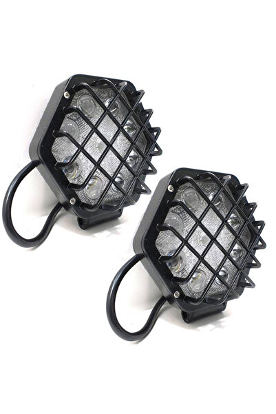 Knmaster 4 Adet 48w Altıgen Kafesli Siyah Kasa 16 Led Off Road Tekne Çalışma Lambası