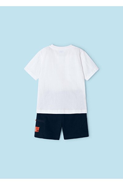 MAYORAL Boy's Combed Cotton Shorts Set