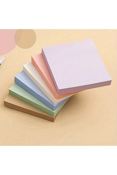 Choice Random 1pc Color 1pc/3pcs 100sheets Morandi Sticky Notes Pads Posits Stationery Paper Stickers Poste