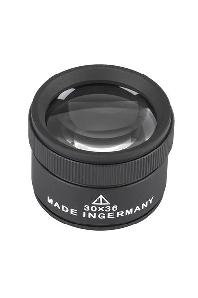 APWIKOGER 1PC Black 30X 36mm Magnifying Glass for Precision Work K9 Optical Lens Monocle Watch Magnifier Loupe