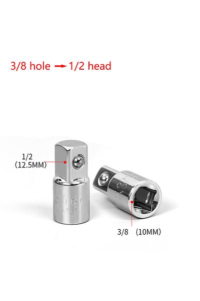MLDCZS 1/4" 3/8" 1/2" Ratchet Wrench Adapter Chrome Vanadium Sleeve  Drive Socket Converter Wrench Trans...