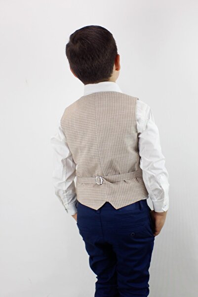 Doctor junior Ριγέ λινό γιλέκο για αγόρι